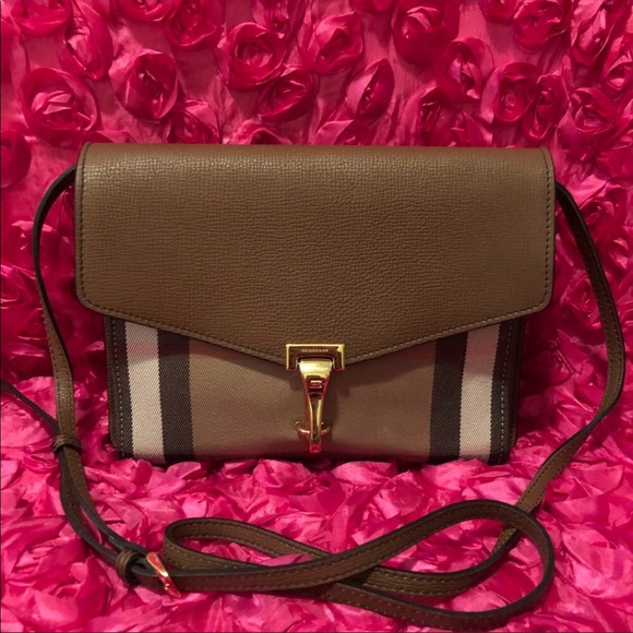 Burberry Handbags - Authentic Burberry Check and Leather Crossbody